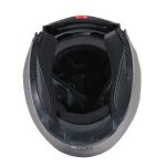 Milwaukee Helmets MPH9808DOT Ionized Silver Advanced Motorcycle Modular Helmet Biker w/ Drop Down Visor - Image 17