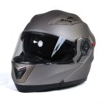 Milwaukee Helmets MPH9808DOT Ionized Silver Advanced Motorcycle Modular Helmet Biker w/ Drop Down Visor - Image 18