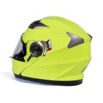 Milwaukee Helmets MPH9809DOT Ionized Neon Yellow Advanced Motorcycle Modular Helmet Biker w/ Drop Down Visor - Image 12