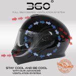 Milwaukee Helmets MPH9813DOT Gloss Black Menace DOT Approved Motorcycle Modular Helmet w/ Drop Down Visor - Image 4