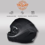 Milwaukee Helmets Breeze Flat Black Advanced Motorcycle Modular Helmet w/ Drop Down Visor DOT Approved MPH9814DOT - Image 6