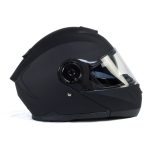 Milwaukee Helmets Breeze Flat Black Advanced Motorcycle Modular Helmet w/ Drop Down Visor DOT Approved MPH9814DOT - Image 9