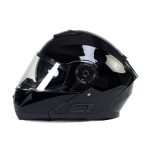 Milwaukee Helmets MPH9815DOT Breeze Gloss Black Advanced Motorcycle Modular Helmet Biker w/ Drop Down Visor - Image 11