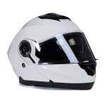 Milwaukee Helmets MPH9816DOT Breeze White Advanced Motorcycle Modular Helmet Biker w/ Drop Down Visor - Image 18
