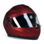 Milwaukee Helmets MPH9817DOT Breeze Red Advanced Motorcycle Modular Helmet Biker w/ Drop Down Visor - Image 9