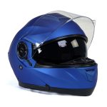 Milwaukee Helmets MPH9818DOT Breeze Blue Advanced Motorcycle Modular Helmet Biker w/ Drop Down Visor - Image 17