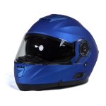 Milwaukee Helmets MPH9818DOT Breeze Blue Advanced Motorcycle Modular Helmet Biker w/ Drop Down Visor - Image 2