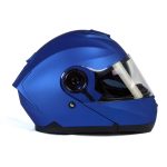 Milwaukee Helmets MPH9818DOT Breeze Blue Advanced Motorcycle Modular Helmet Biker w/ Drop Down Visor - Image 13