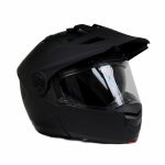 Milwaukee Helmets MPH9820DOT Flat Black Ominous Dual Sport Advanced Motorcycle Modular Helmet Biker - Image 8