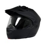 Milwaukee Helmets MPH9820DOT Flat Black Ominous Dual Sport Advanced Motorcycle Modular Helmet Biker - Image 10