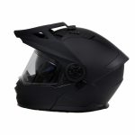 Milwaukee Helmets MPH9820DOT Flat Black Ominous Dual Sport Advanced Motorcycle Modular Helmet Biker - Image 11