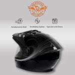 Milwaukee Helmets Gloss Black Ominous Dual Sport Advanced Motorcycle Modular Helmet DOT Approved MPH9821DOT - Image 6