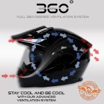 Milwaukee Helmets Gloss Black Ominous Dual Sport Advanced Motorcycle Modular Helmet DOT Approved MPH9821DOT - Image 4