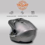 Milwaukee Helmets Silver Ominous Dual Sport Advanced Motorcycle Modular Helmet Biker DOT Approved MPH9822DOT - Image 6