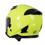 Milwaukee Helmets MPH9823DOT Shift Open Face 3/4 Neon Yellow Helmet Biker w/ Drop Down Visor - Image 10