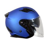 Milwaukee Helmets MPH9825DOT Shift Open Face 3/4 Blue Helmet Biker w/ Drop Down Visor - Image 13