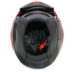 Milwaukee Helmets MPH9826DOT Ionized Flat Red Advanced Motorcycle Modular Helmet w/ Drop Down Visor - Image 18