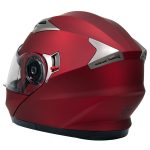 Milwaukee Helmets MPH9826DOT Ionized Flat Red Advanced Motorcycle Modular Helmet w/ Drop Down Visor - Image 14
