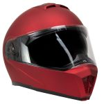 Milwaukee Helmets MPH9827DOT Cypher Flat Red Advanced Motorcycle Modular Helmet w/ Drop Down Visor - Image 9