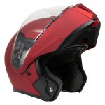 Milwaukee Helmets MPH9827DOT Cypher Flat Red Advanced Motorcycle Modular Helmet w/ Drop Down Visor - Image 18