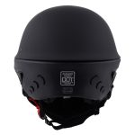 Milwaukee Helmets MPH9830DOT Rascal 3/4 Open Face Flat Black 2 in 1 Motorcycle Helmet Biker - Image 10