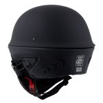 Milwaukee Helmets MPH9830DOT Rascal 3/4 Open Face Flat Black 2 in 1 Motorcycle Helmet Biker - Image 12