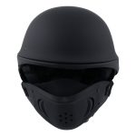 Milwaukee Helmets MPH9830DOT Rascal 3/4 Open Face Flat Black 2 in 1 Motorcycle Helmet Biker - Image 7