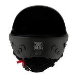 Milwaukee Helmets MPH9831DOT Rascal 3/4 Open Face Gloss Black 2 in 1 Motorcycle Helmet Biker - Image 9