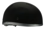 Milwaukee Performance Helmets MPH9851N Novelty Classic Glossy Black Half Helmet w/ Drop Down Visor - Image 9