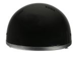 Milwaukee Performance Helmets MPH9851N Novelty Classic Glossy Black Half Helmet w/ Drop Down Visor - Image 3