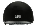Milwaukee Performance Helmets MPH9851N Novelty Classic Glossy Black Half Helmet w/ Drop Down Visor - Image 4
