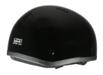 Milwaukee Performance Helmets MPH9851N Novelty Classic Glossy Black Half Helmet w/ Drop Down Visor - Image 11