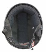 Milwaukee Performance Helmets MPH9851N Novelty Classic Glossy Black Half Helmet w/ Drop Down Visor - Image 2
