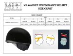 Milwaukee Performance Helmets MPH9851N Novelty Classic Glossy Black Half Helmet w/ Drop Down Visor - Image 6