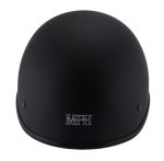 Milwaukee Performance Helmets MPH9860N Derby Novelty Matte Black Half Helmet - Image 4