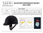 Milwaukee Performance Helmets MPH9860N Derby Novelty Matte Black Half Helmet - Image 5