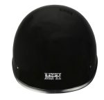 Milwaukee Performance Helmets MPH9861N Derby Novelty Glossy Black Half Helmet - Image 9