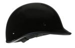 Milwaukee Performance Helmets MPH9861N Derby Novelty Glossy Black Half Helmet - Image 6