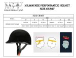 Milwaukee Performance Helmets MPH9861N Derby Novelty Glossy Black Half Helmet - Image 3