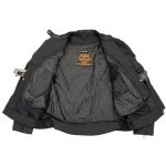 Milwaukee Leather SH1954 Women’s Black Textile Jacket with Stud and Wings Detailing - Image 4