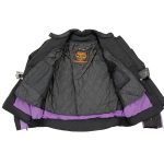 Milwaukee Leather MPL1954 Women’s ‘Studded Wings’ Black and Purple Textile Moto Jacket - Image 4