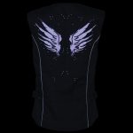 Milwaukee Leather SH1955 Ladies Black and Purple Textile Vest with Wing Embroidery - Image 6