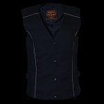 Milwaukee Leather SH1955 Ladies Black and Purple Textile Vest with Wing Embroidery - Image 7