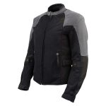 Milwaukee Leather Women’s Be Cool Black/Grey Textile Motorcycle Jacket w/ CE Armor – MPL22700 - Image 6