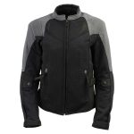 Milwaukee Leather Women’s Be Cool Black/Grey Textile Motorcycle Jacket w/ CE Armor – MPL22700 - Image 9