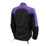 Milwaukee Leather Women’s Be Cool Black/Purple Textile Motorcycle Jacket w/ CE Armor – MPL22701 - Image 5