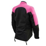 Milwaukee Leather Women’s Be Cool Black/Fuchsia Textile Motorcycle Jacket w/ CE Armor – MPL22702 - Image 5