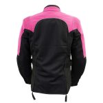 Milwaukee Leather Women’s Be Cool Black/Fuchsia Textile Motorcycle Jacket w/ CE Armor – MPL22702 - Image 7