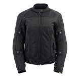 Milwaukee Leather Women’s Cool Racer Black Textile Motorcycle Jacket w/ CE Armor – MPL22704 - Image 9