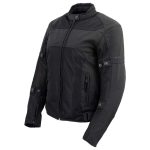 Milwaukee Leather Women’s Cool Racer Black Textile Motorcycle Jacket w/ CE Armor – MPL22704 - Image 7